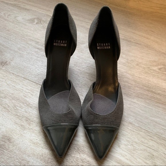Stuart Weitzman Gray Heels, Size 7 1/2 M - Picture 2 of 5